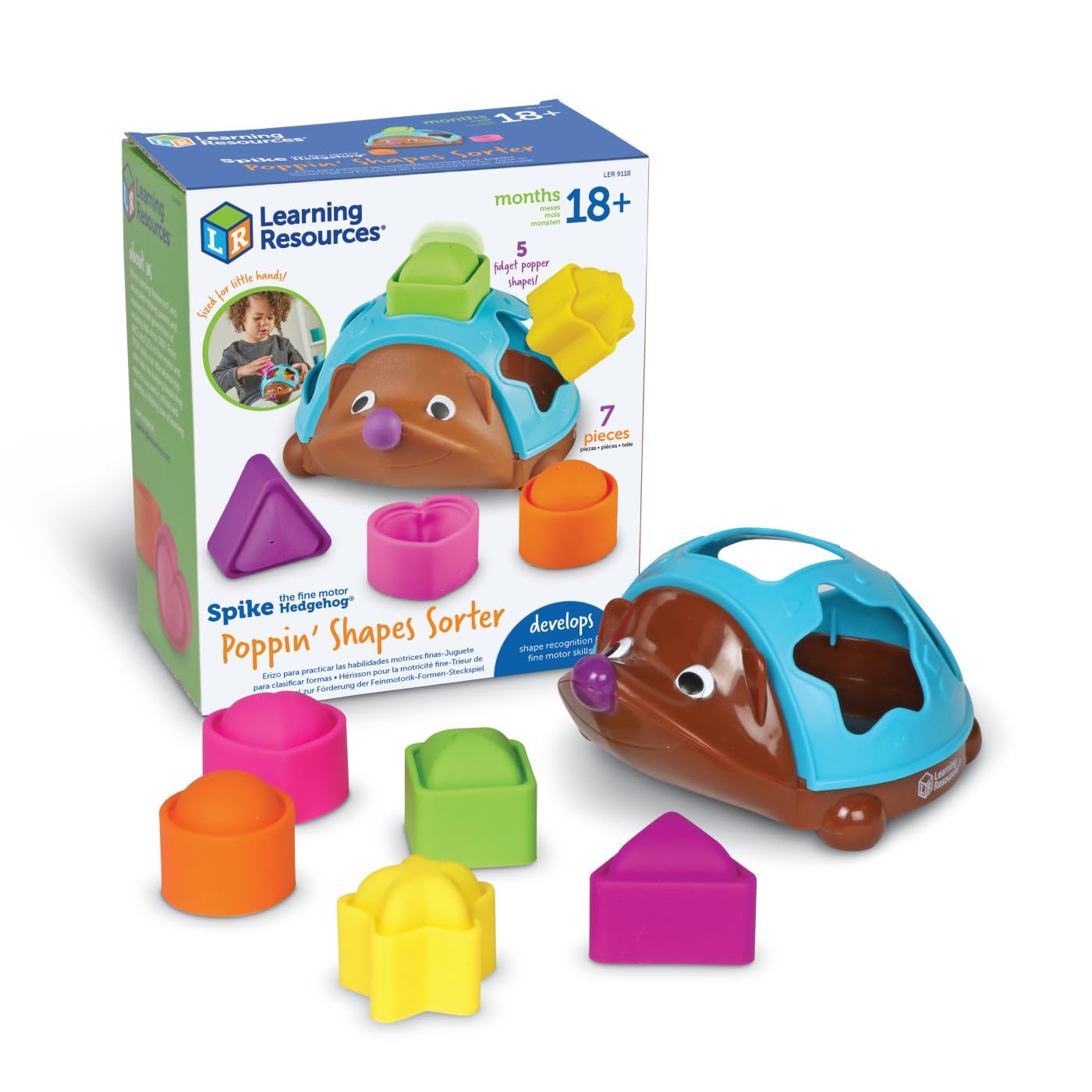 Foto 2 pulgar | Juguetes Montessori para Clasificar y Moldear Spike Hedgehog - Venta Internacional