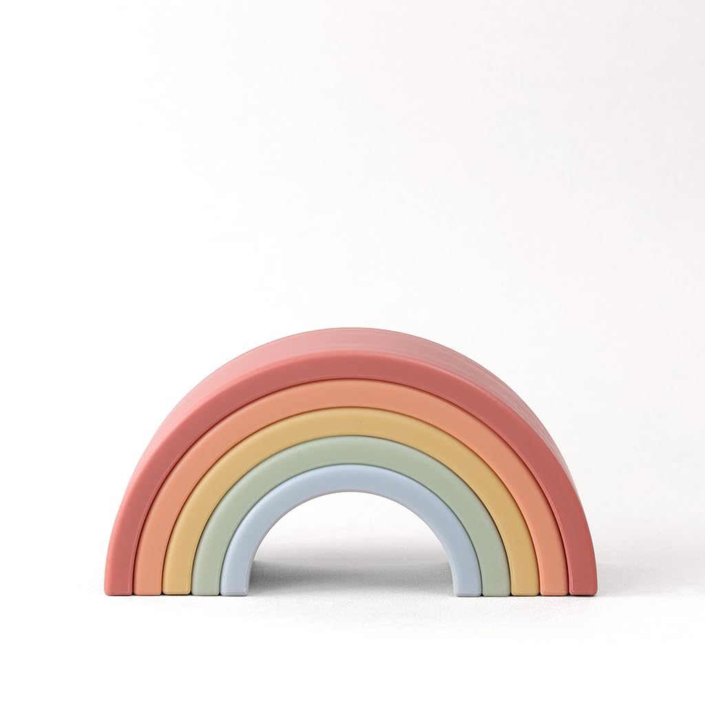 Stacker Toy Itzy Rainbow Con Cuerda Mano-ojo De 5 Arcos - Venta Internacional.
