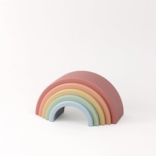 Foto 4 | Stacker Toy Itzy Rainbow Con Cuerda Mano-ojo De 5 Arcos - Venta Internacional.