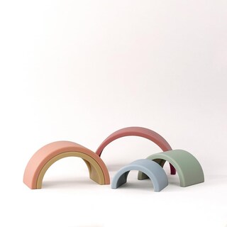 Foto 7 | Stacker Toy Itzy Rainbow Con Cuerda Mano-ojo De 5 Arcos - Venta Internacional.