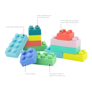 Foto 2 | Juego de Blocks Infantino 12 Piezas - Venta Internacional