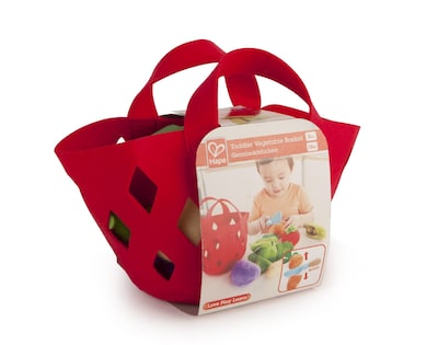 Foto 2 | Cesta De Verduras De Juguete Con Forma De Cesta Para Niños Pequeños Con Col, Zanahoria, Roja, Más De 18 M - V