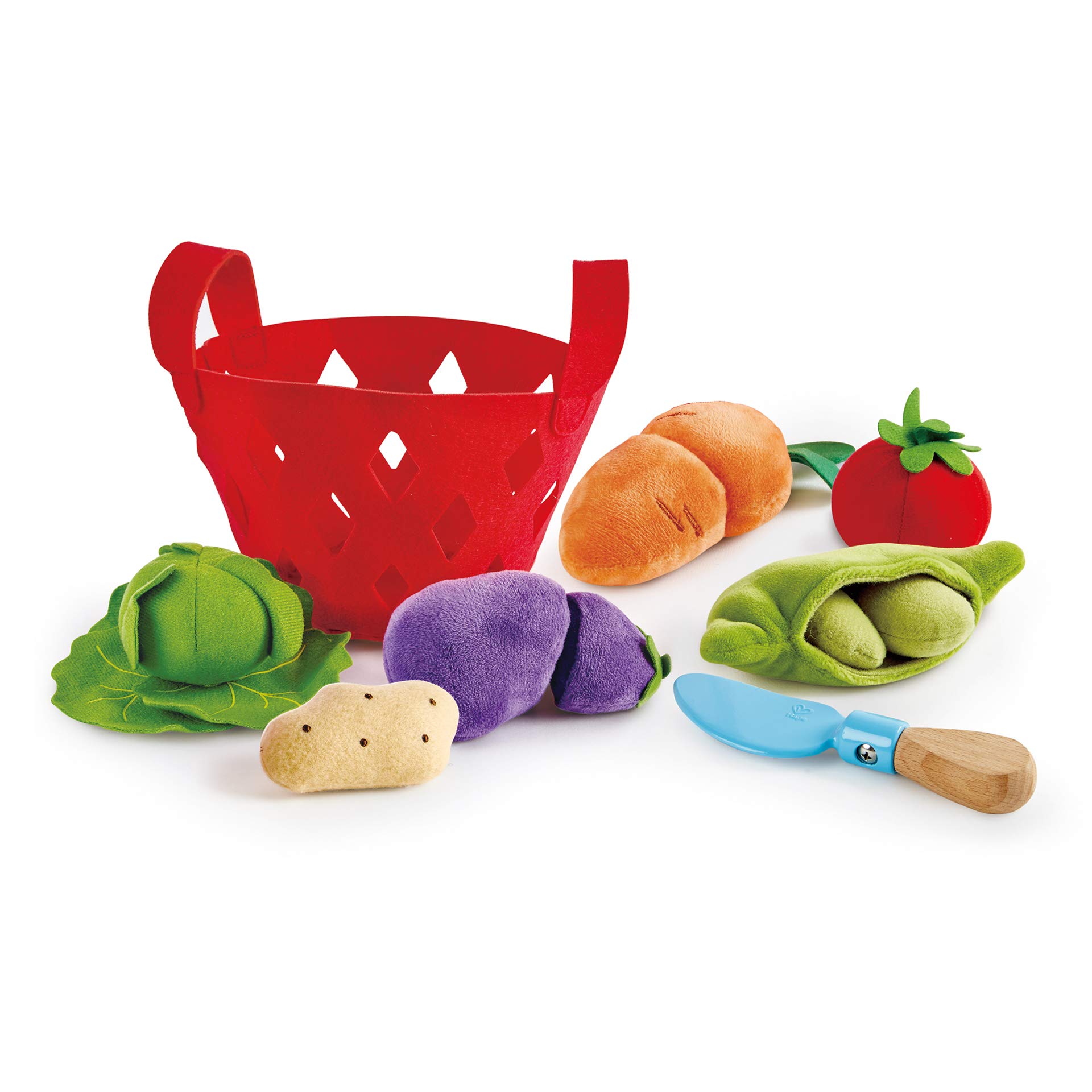 Foto 7 pulgar | Cesta De Verduras De Juguete Con Forma De Cesta Para Niños Pequeños Con Col, Zanahoria, Roja, Más De 18 M - V