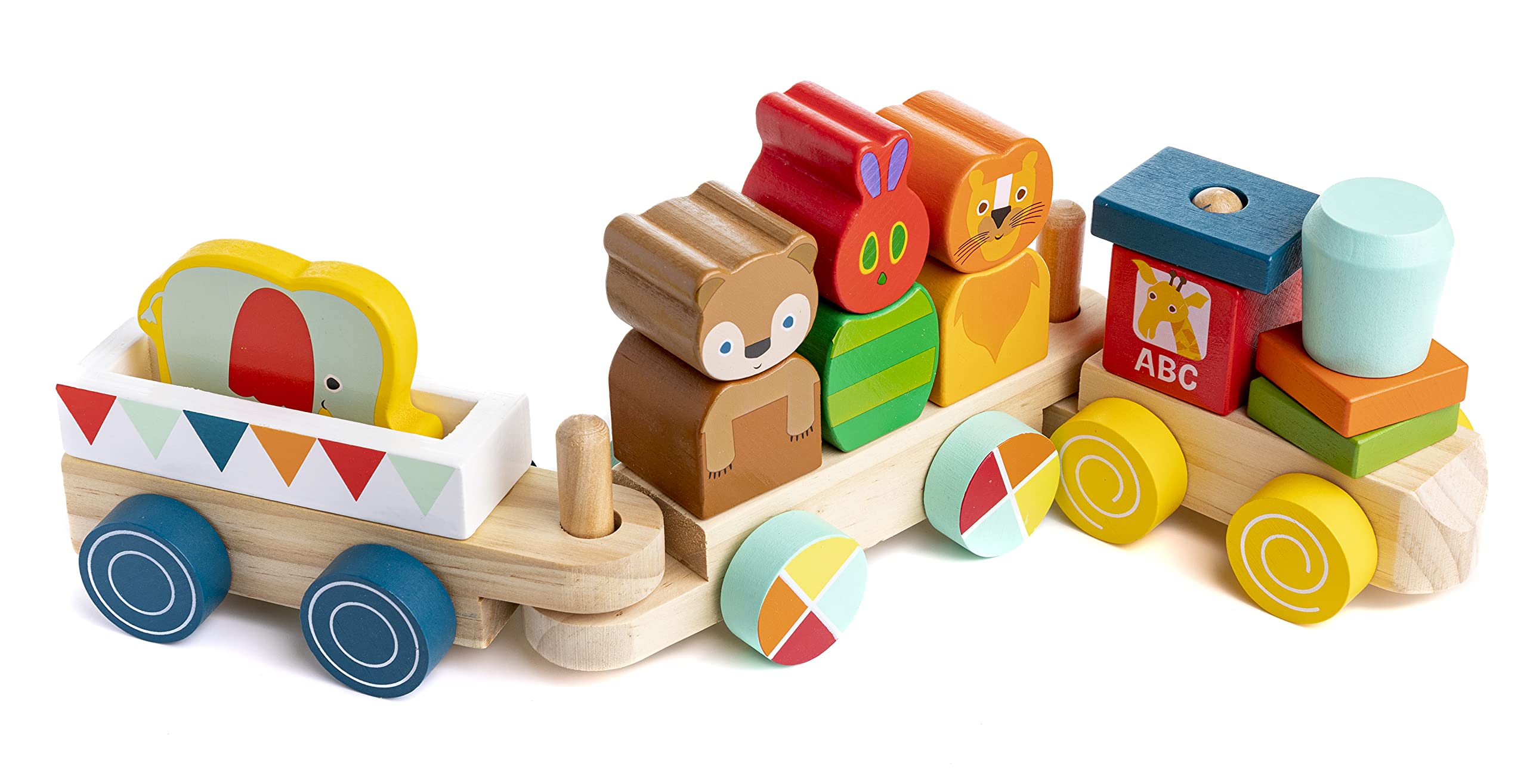 Set de Tren Kids Preferred World Of Eric Carle The Very Hungry Caterpillar de Madera 15 Piezas - Venta Internacional