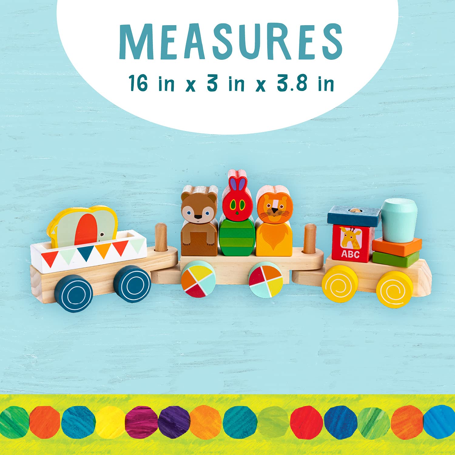 Foto 5 pulgar | Set de Tren Kids Preferred World Of Eric Carle The Very Hungry Caterpillar de Madera 15 Piezas - Venta Internacional