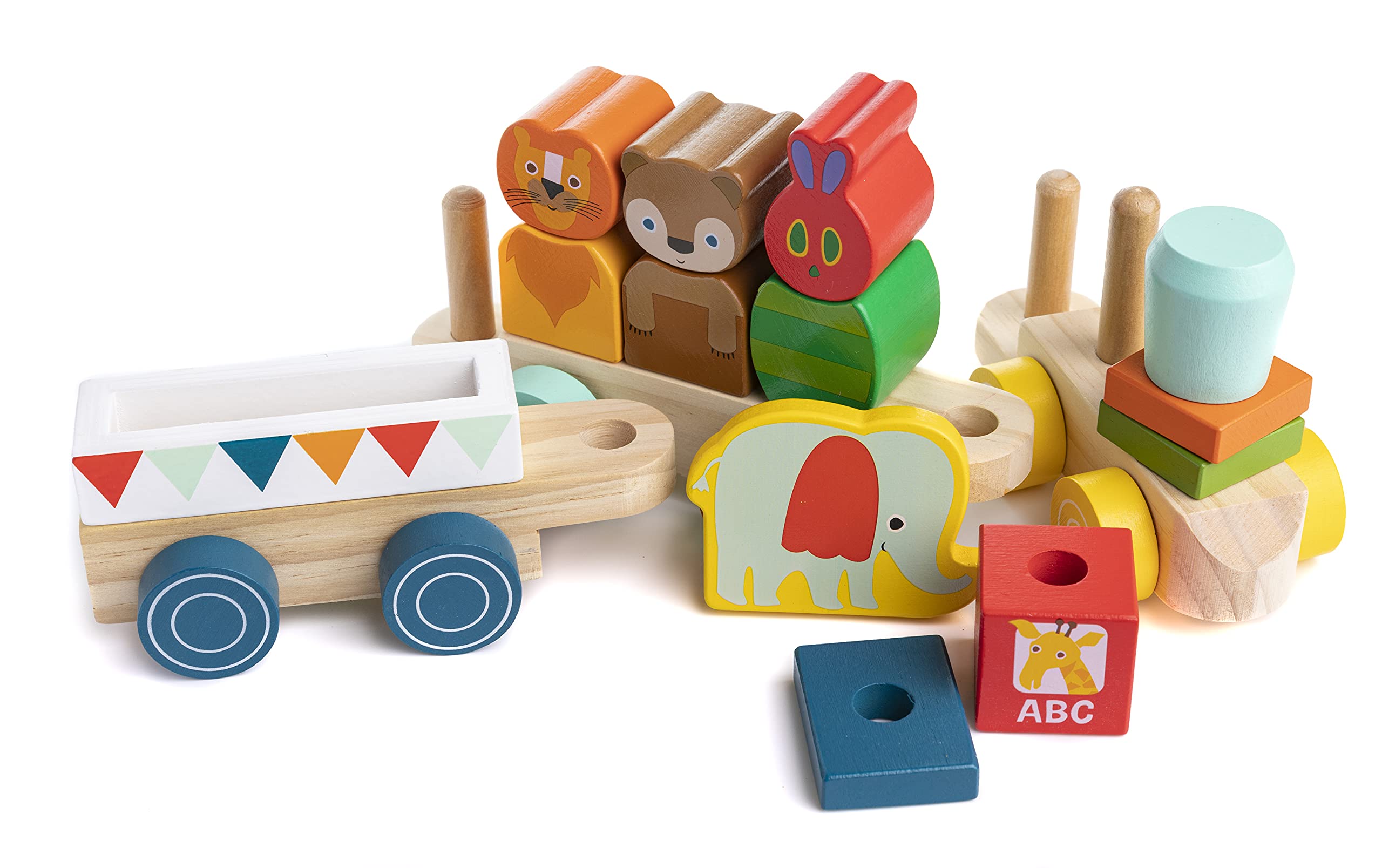 Foto 8 pulgar | Set de Tren Kids Preferred World Of Eric Carle The Very Hungry Caterpillar de Madera 15 Piezas - Venta Internacional