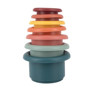 Foto 1 | El Juguete De Silicona Nuby De 7 Piezas Con Forma De Vasos Apilables Promueve La Coordinación - Venta Internacional.