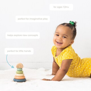 Foto 3 | Juguete Apilable Rainbow Toy Pearhead Para Bebés De 12 Meses O Más - Venta Internacional.