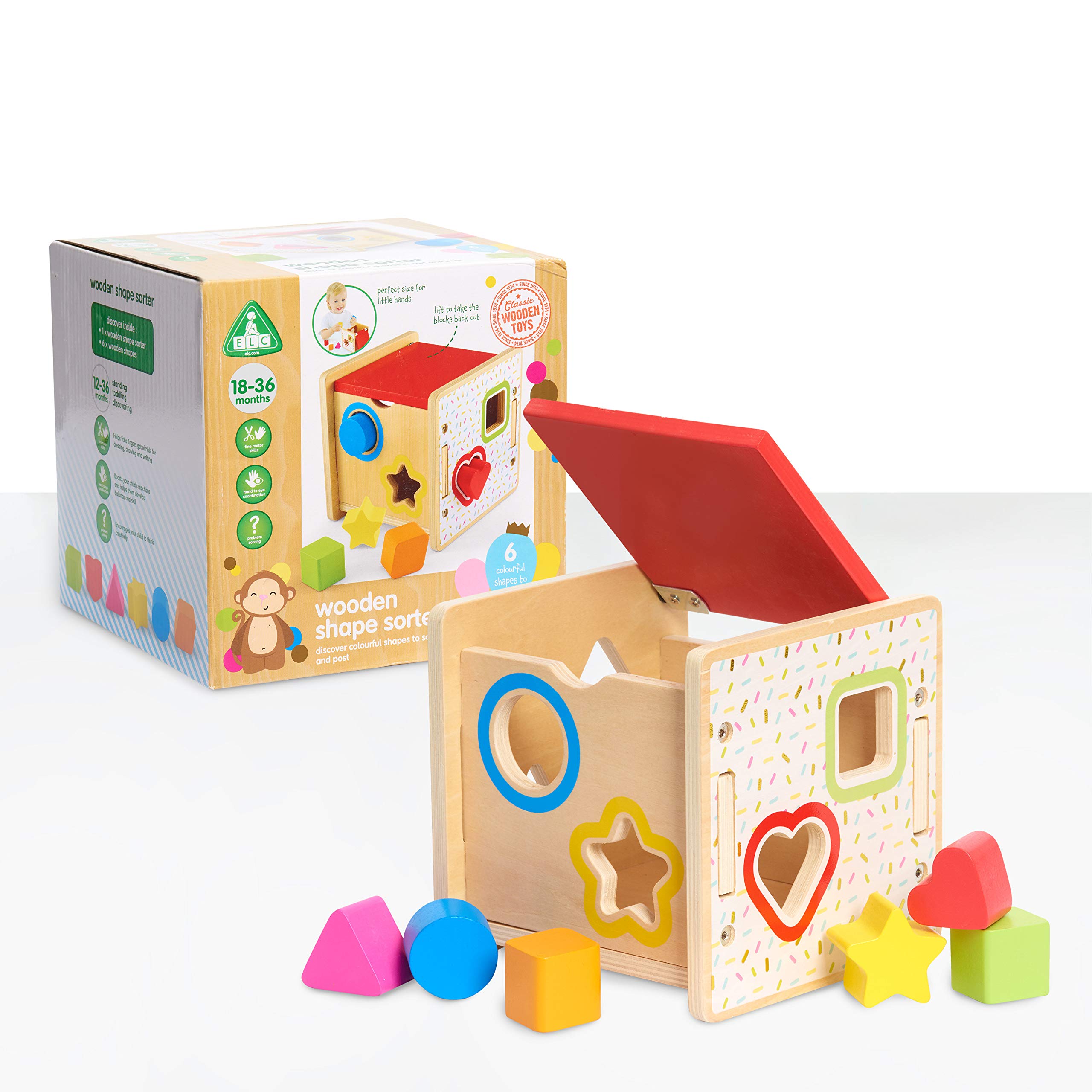 Clasificador De Formas De Madera Toy Early Learning Centre Para Niños De Más De 18 M - Venta Internacional.