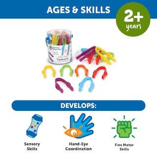 Foto 5 | Tweezers Learning Resources Easy-grip Preescolar De Más De 2 Años - Venta Internacional.