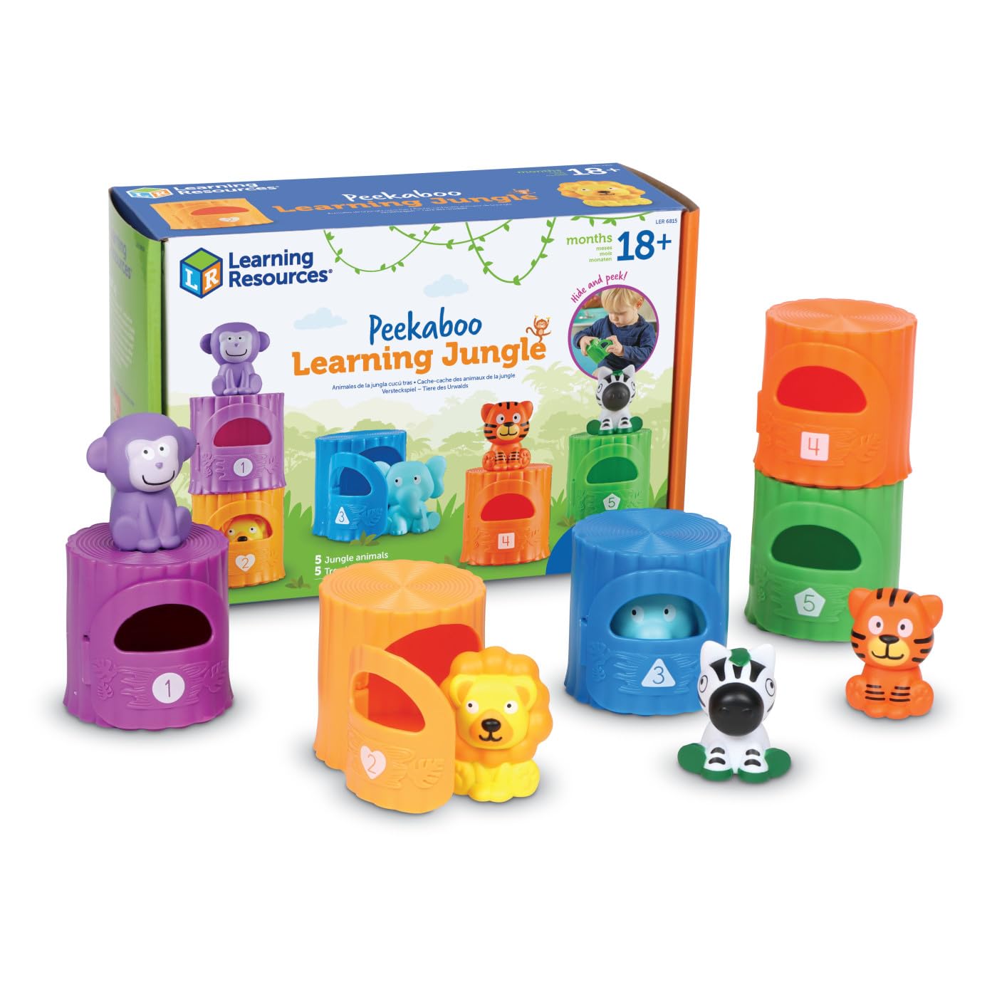 Foto 2 pulgar | Juguetes Didácticos | Recursos De Aprendizaje | Peekaboo Learning Jungle - Venta Internacional.