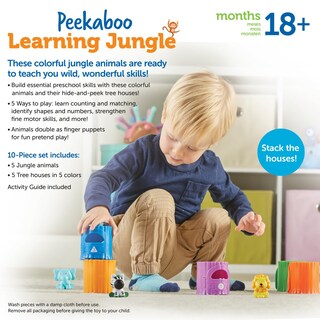 Foto 5 | Juguetes Didácticos | Recursos De Aprendizaje | Peekaboo Learning Jungle - Venta Internacional.