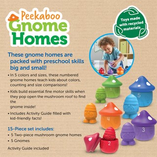 Foto 6 | Juguetes De Aprendizaje Preescolar | Recursos De Aprendizaje | Peekaboo Gnome Homes - Venta Internacional.