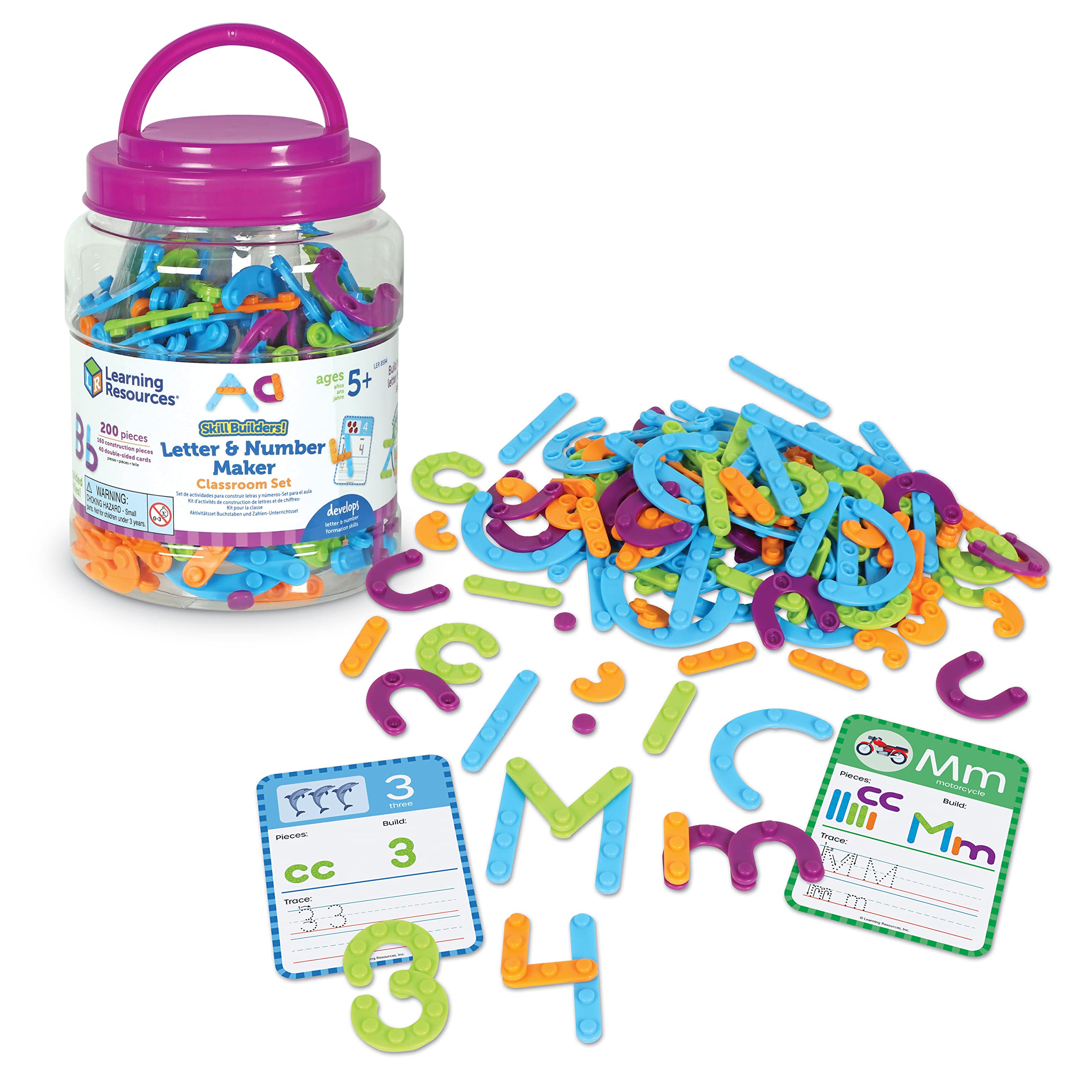 Foto 2 pulgar | Set Para El Aula, Recursos De Aprendizaje, Construcción De Habilidades, 200 Piezas - Venta Internacional.