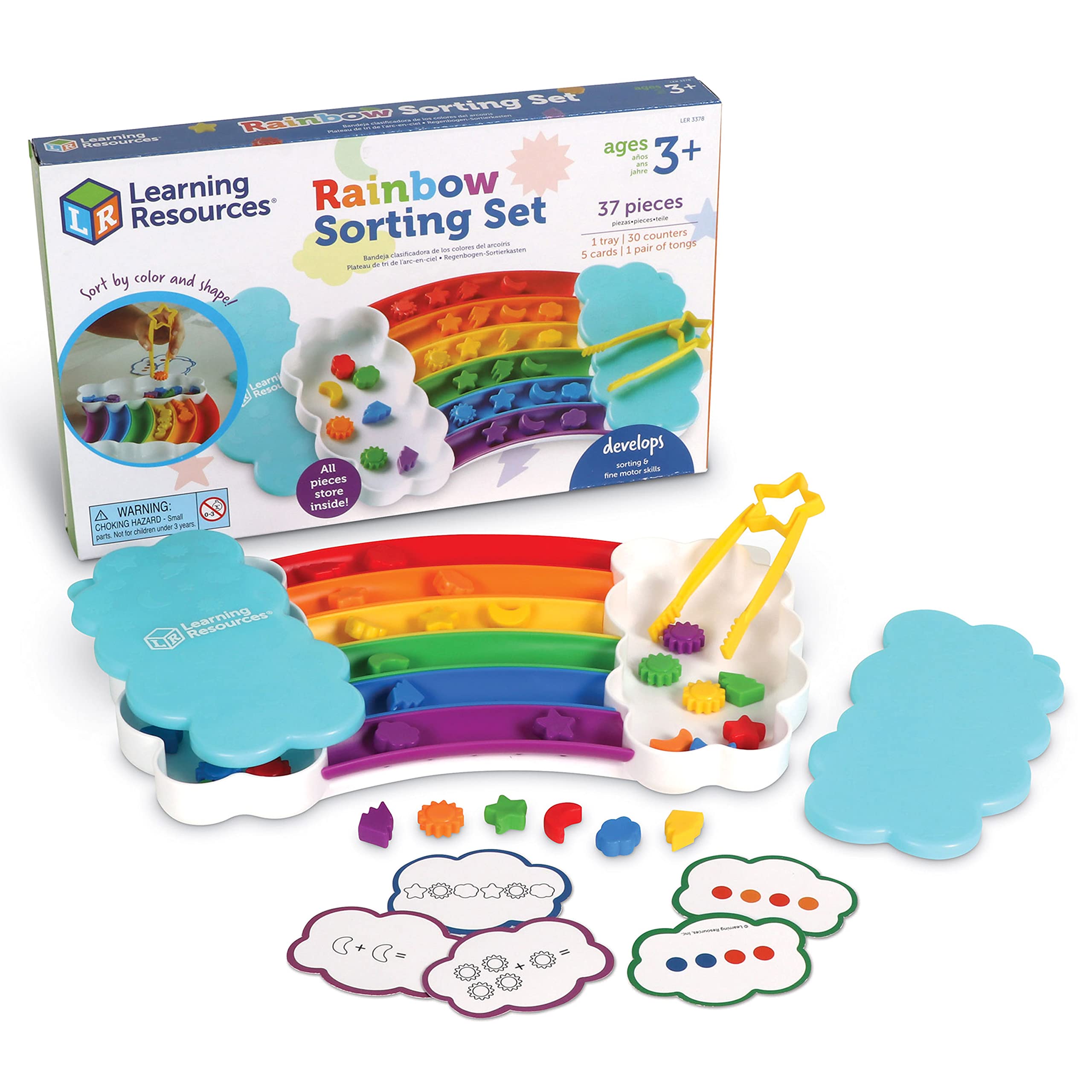 Set De Clasificación Learning Resources Rainbow 37 Piezas Para Mayores De 3 Años - Venta Internacional.
