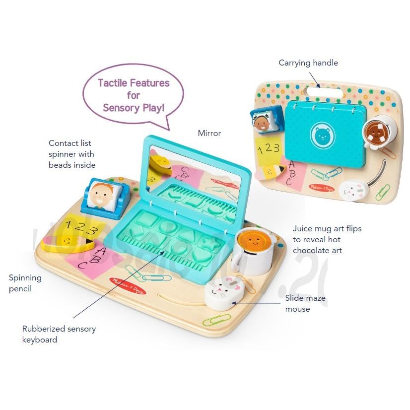 Foto 4 pulgar | Tablero De Actividades De Escritorio Toy Melissa & Doug De Madera Para Trabajar Y Jugar - Venta Internacional.