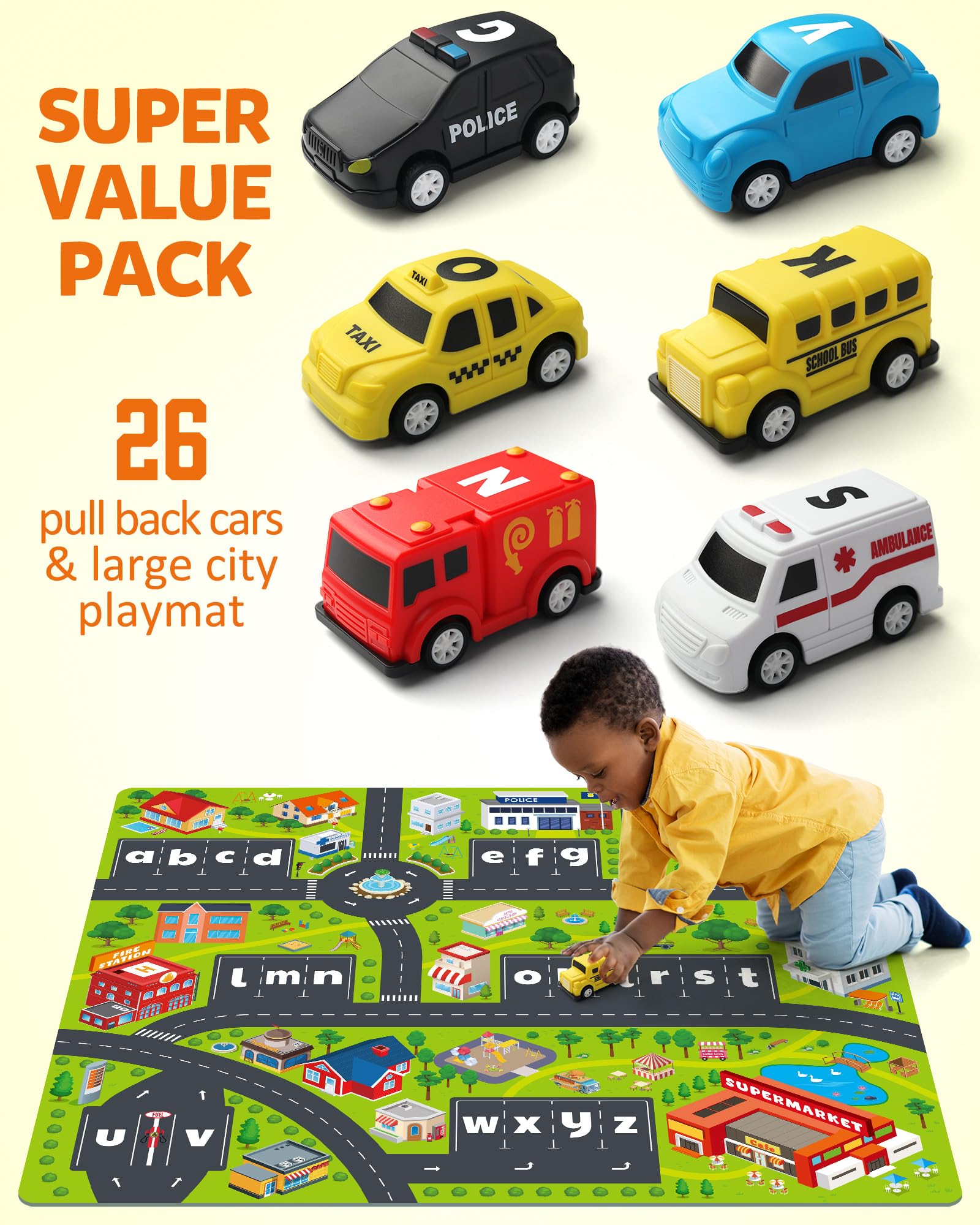 Foto 2 | Alphabet Maze Coogam Con 26 Alfombrillas Plegables Para Coche Y Juegos, De 3 A 5 Años - Venta Internacional.