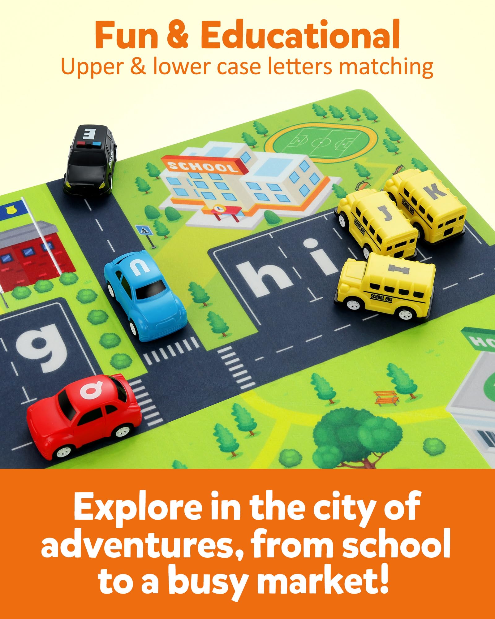 Foto 4 pulgar | Alphabet Maze Coogam Con 26 Alfombrillas Plegables Para Coche Y Juegos, De 3 A 5 Años - Venta Internacional.