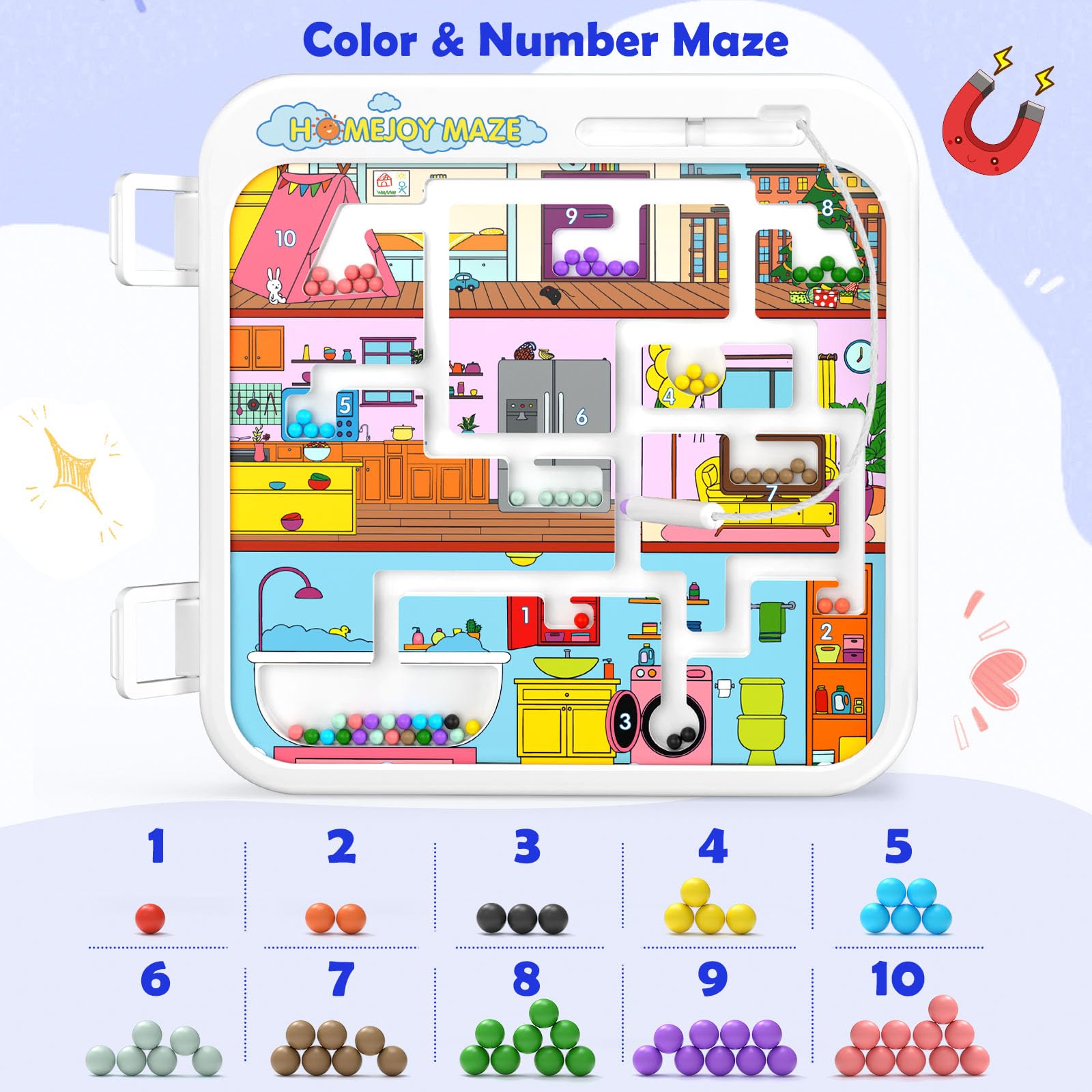 Foto 6 pulgar | Juguete Musical Montessori 15 En 1 Busy Board Bqu Para Niños De 1 A 2 Años - Venta Internacional.