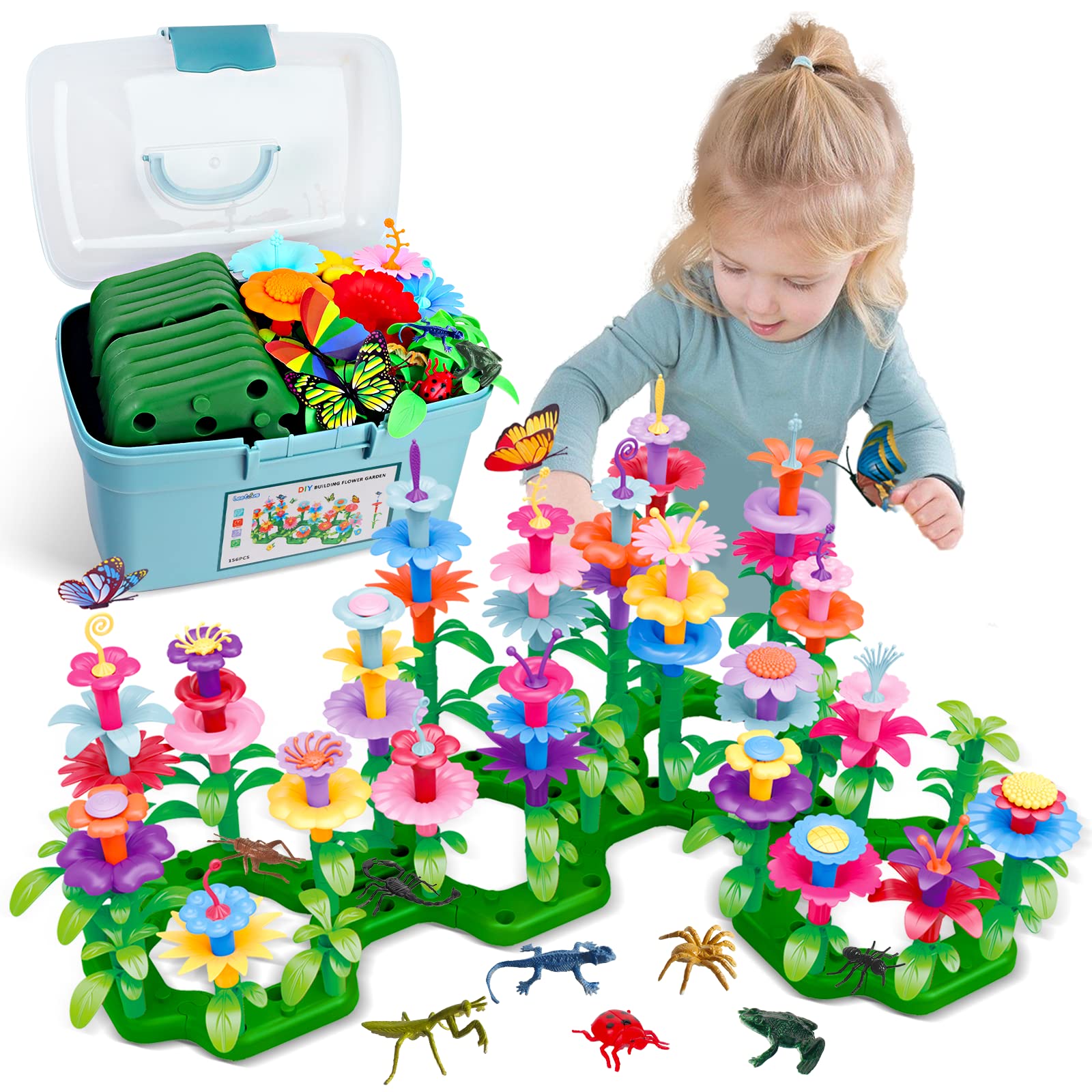 Set De Construcción Toy Garden Leetous Para Niños De 2 A 6 Años - Venta Internacional.