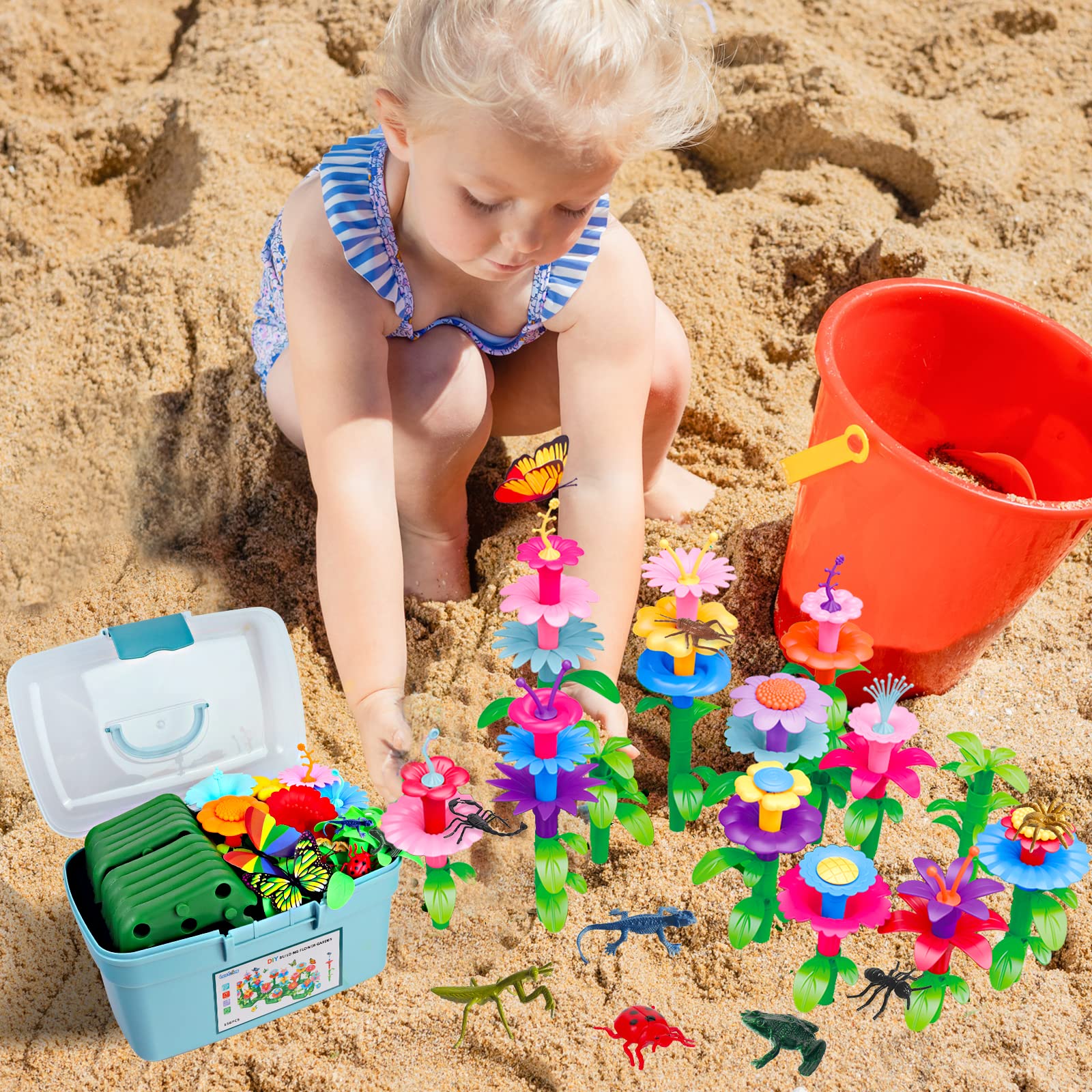 Foto 4 | Set De Construcción Toy Garden Leetous Para Niños De 2 A 6 Años - Venta Internacional.