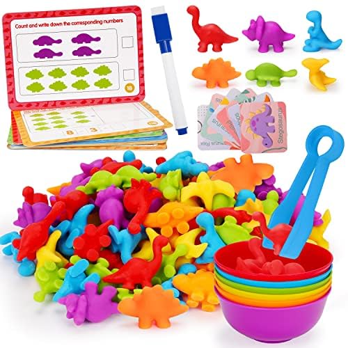 Juguetes Montessori De Counting Dinosaurs Tsomtto Para Niños De 2 A 4 Años - Venta Internacional.