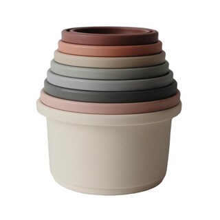 Foto 2 | Mushie De Juguete Stacking Cups Fabricado En Dinamarca Para Niños De 0 A 4 Años - Venta Internacional.