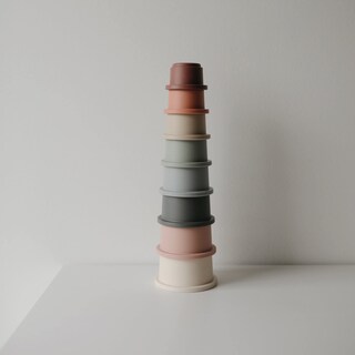Foto 7 | Mushie De Juguete Stacking Cups Fabricado En Dinamarca Para Niños De 0 A 4 Años - Venta Internacional.