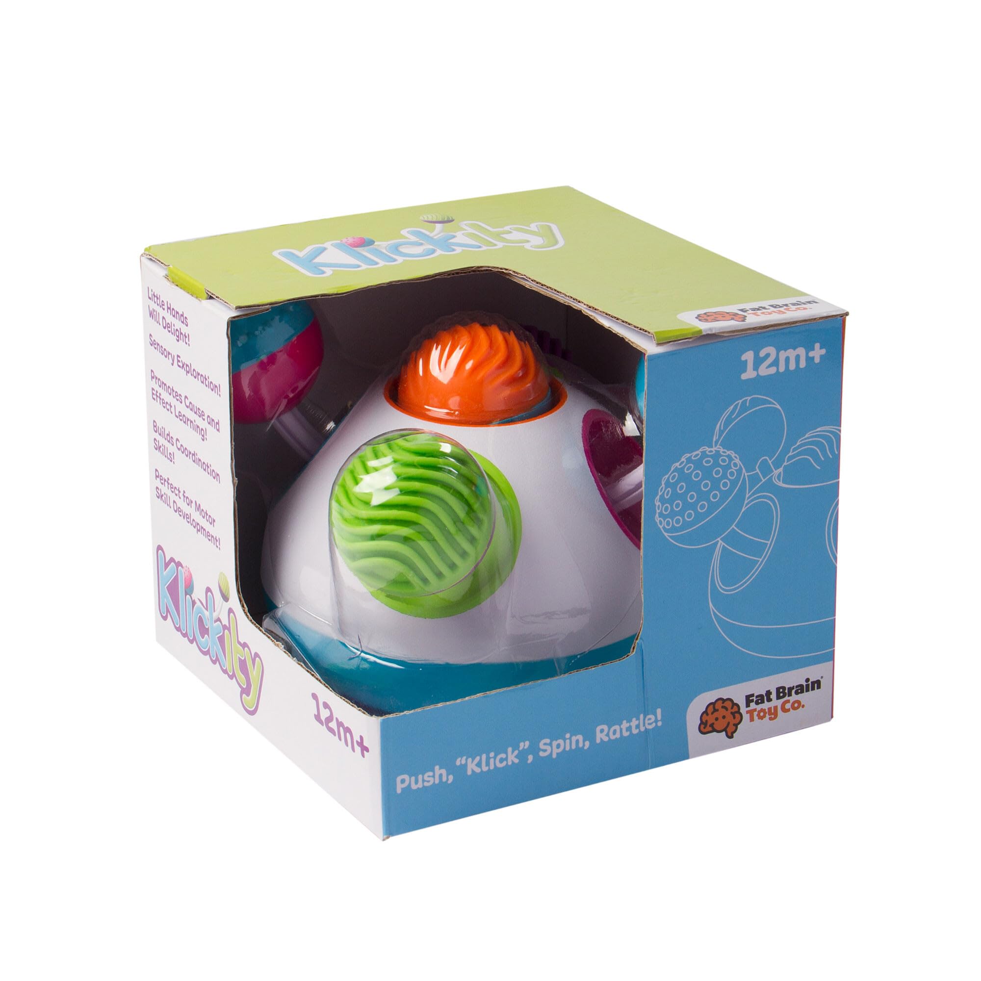 Foto 2 pulgar | Juguete Para Bebés Fat Brain Toys Klickity Con Exploración Sensorial - Venta Internacional.