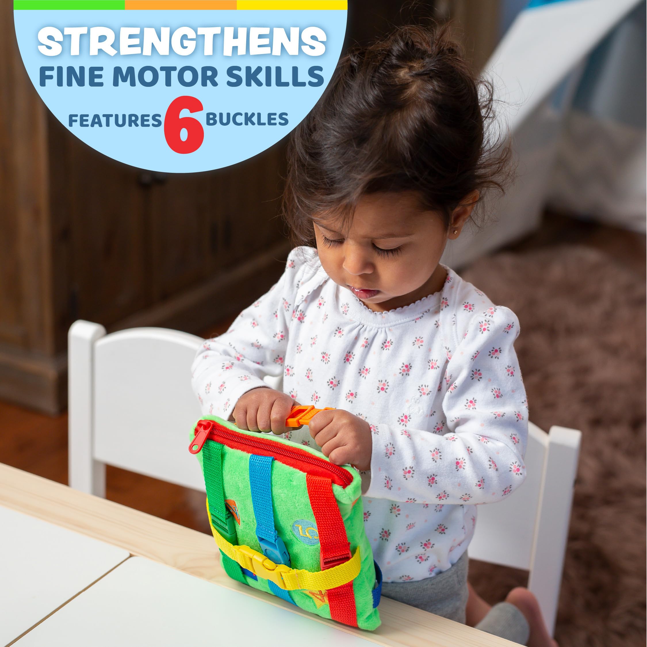 Foto 3 pulgar | Actividad De Aprendizaje, Juguete Con Hebilla, Buster Square, Para Niños Pequeños - Venta Internacional.