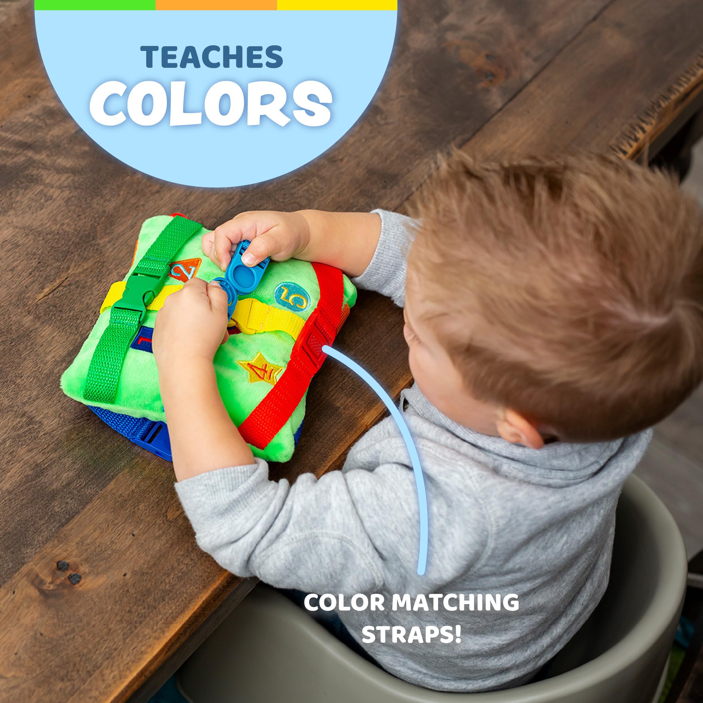 Foto 4 pulgar | Actividad De Aprendizaje, Juguete Con Hebilla, Buster Square, Para Niños Pequeños - Venta Internacional.