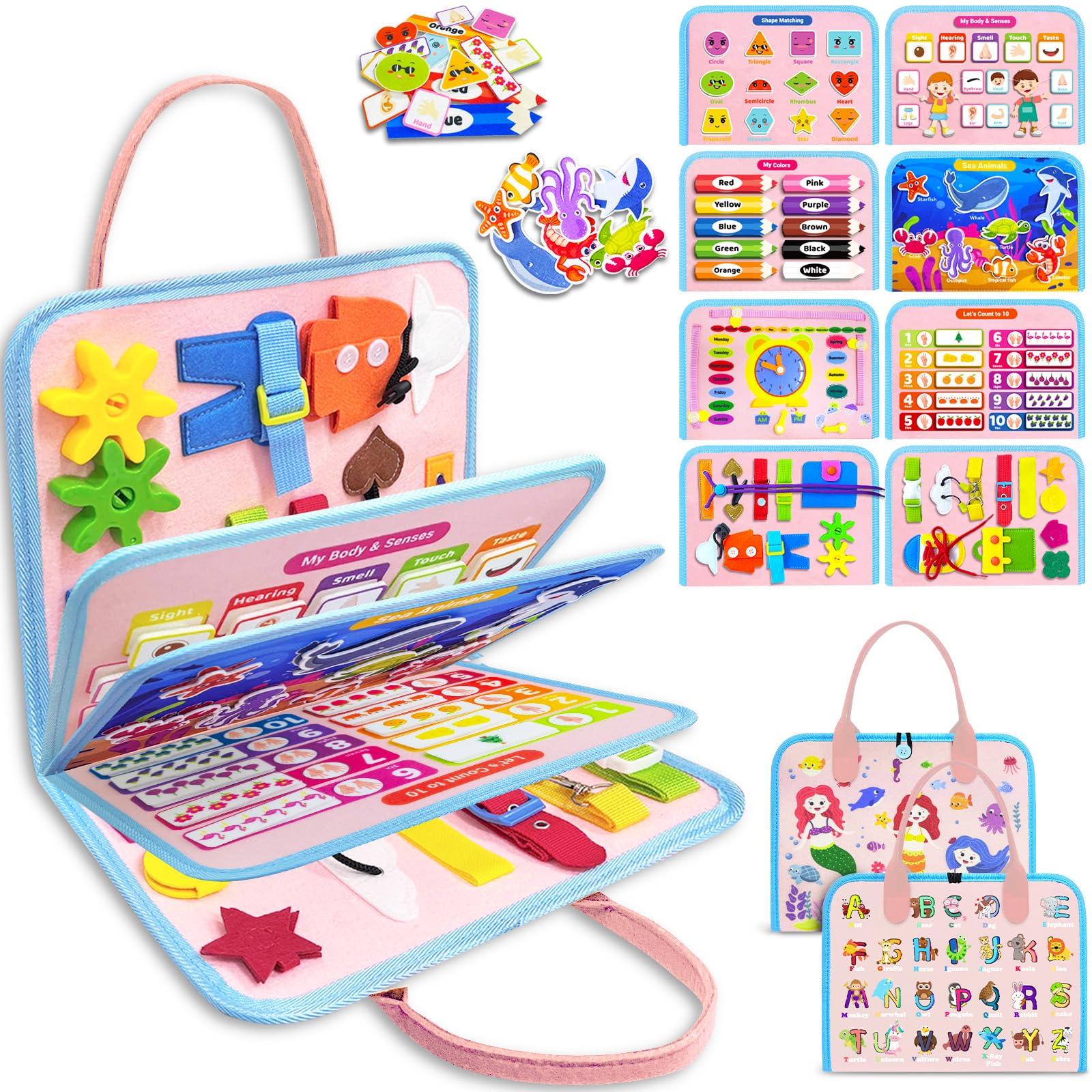 Foto 2 pulgar | Juguetes Montessori Exorany De Busy Board Para Niñas De 1 A 4 Años - Venta Internacional.