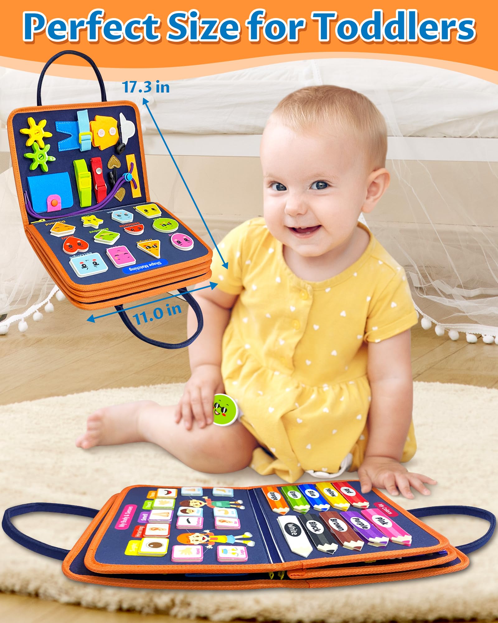 Foto 7 pulgar | Exorany De Busy Board Para Niños Pequeños De 1 A 4 Años, Educación Sensorial - Venta Internacional.