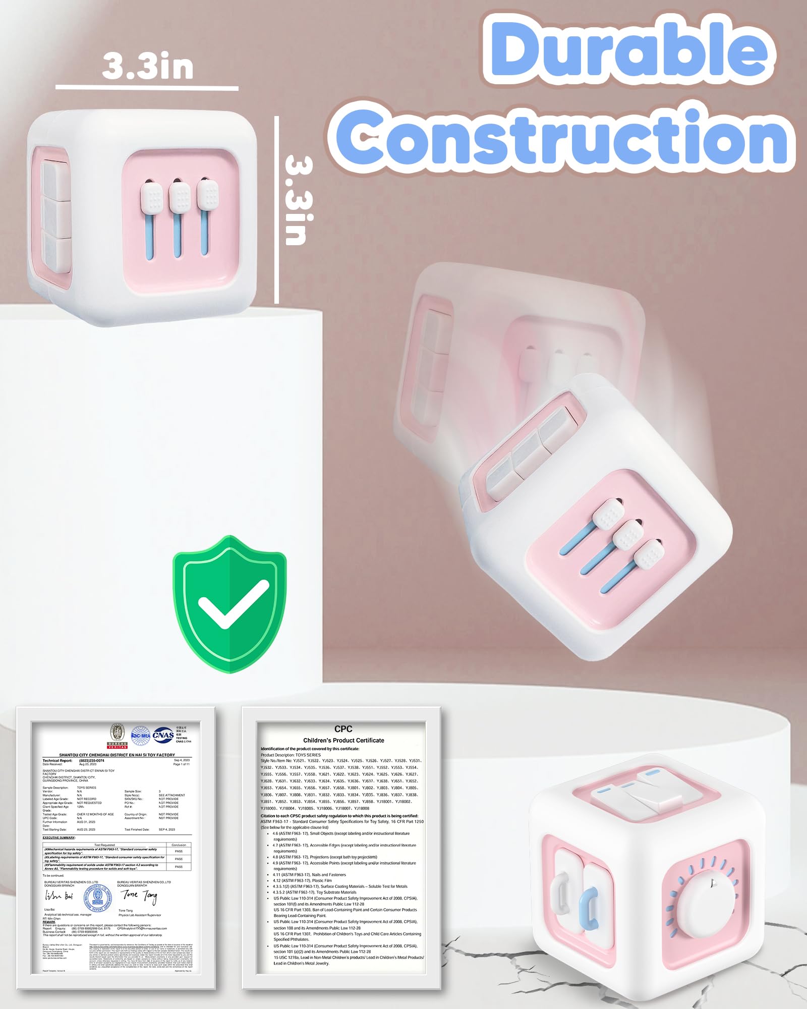 Foto 5 pulgar | Montessori Toys Zartores Busy Cube Para Niña De 1 Año+1 Año - Venta Internacional.