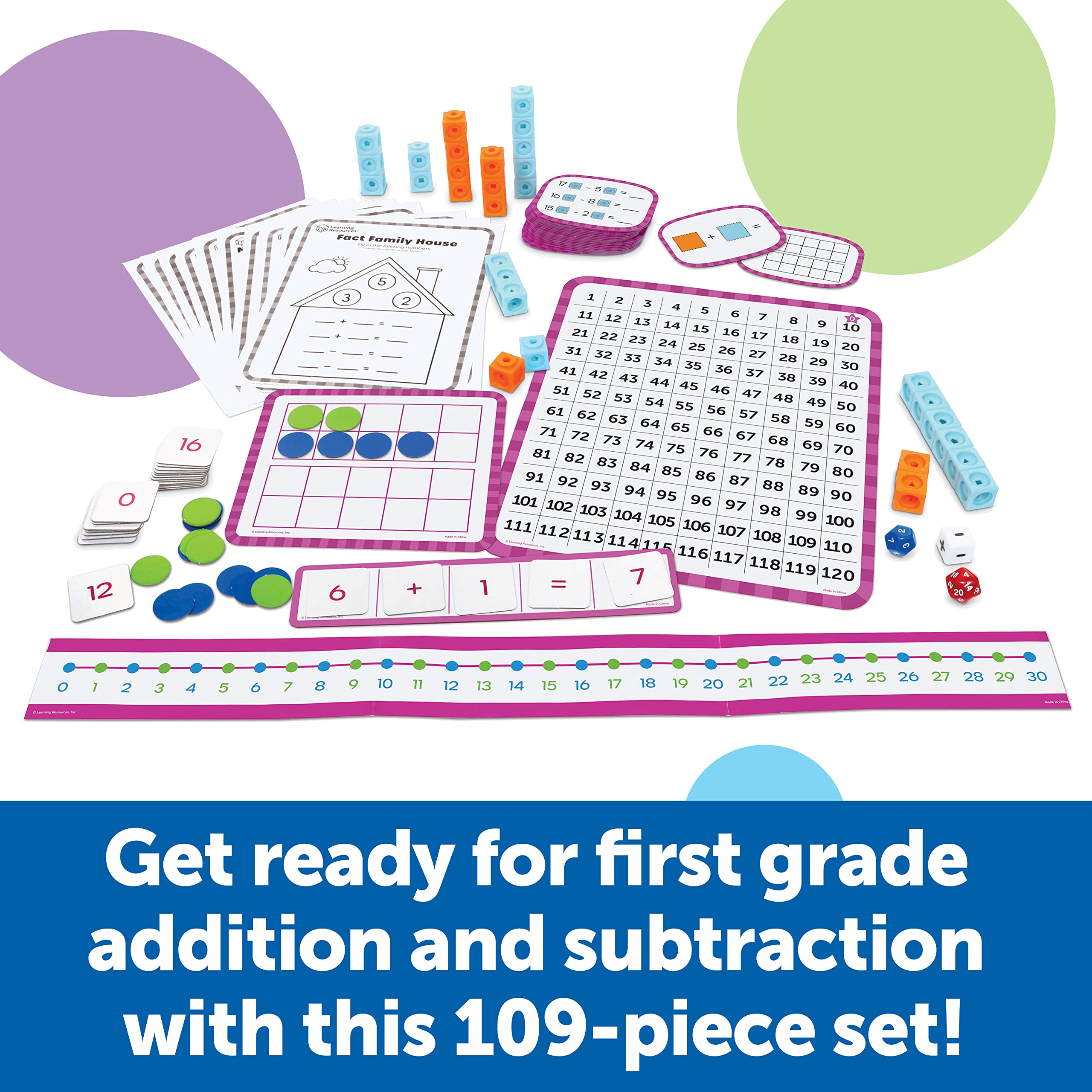 Foto 5 pulgar | Currículo De Educación En El Hogar, Recursos De Aprendizaje Para Primer Grado, 109 Piezas - Venta Internacional.