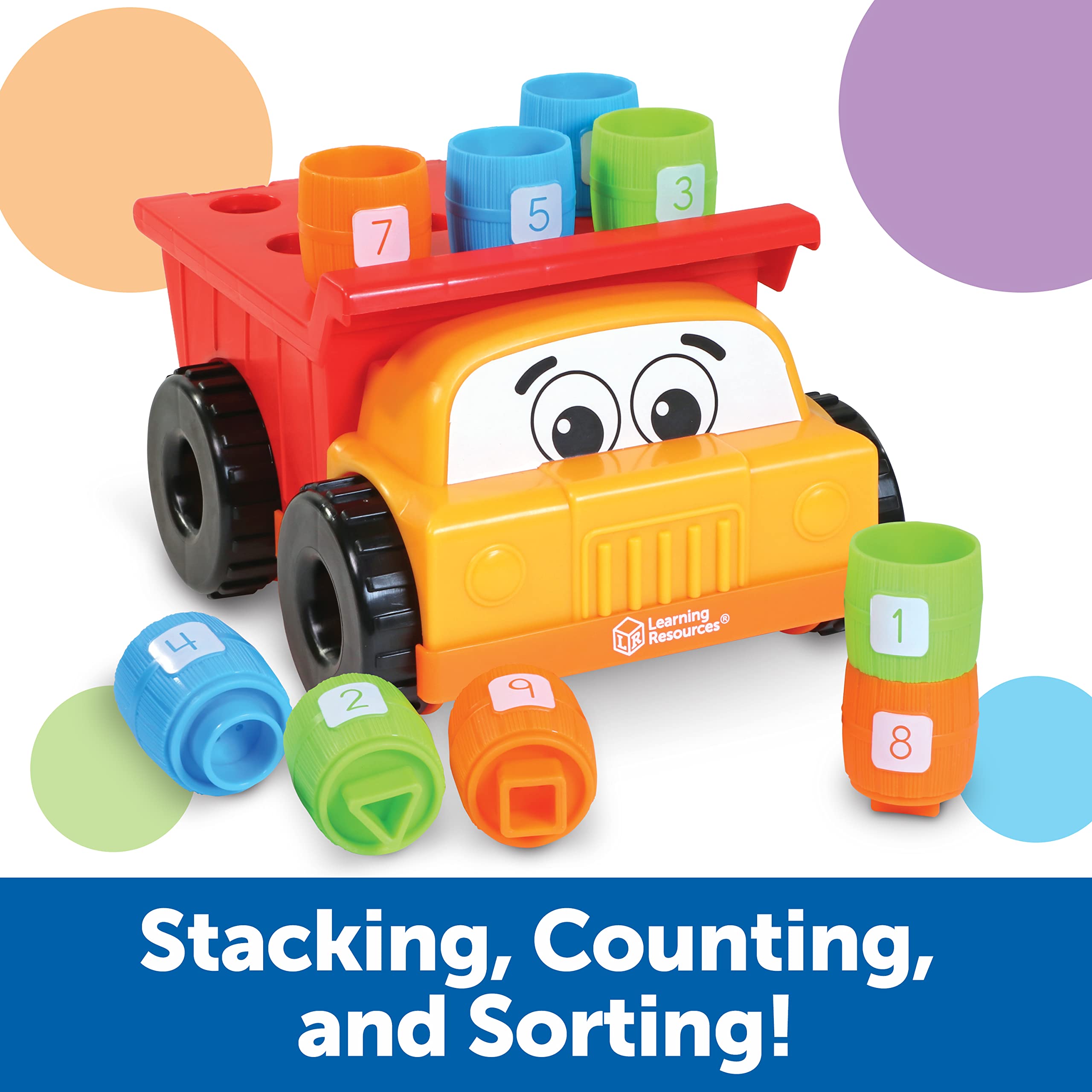 Foto 4 pulgar | Camión Volquete Tony The Peg Stacker De Toy Learning Resources, Más De 18 Meses - Venta Internacional.