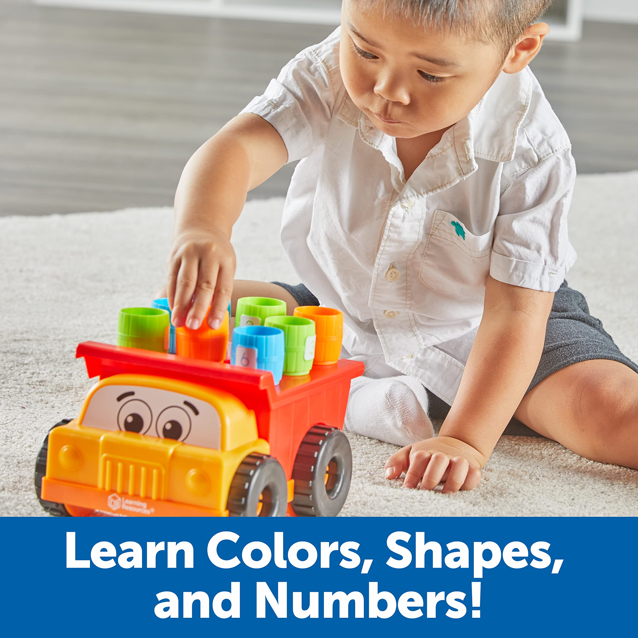 Foto 4 | Camión Volquete Tony The Peg Stacker De Toy Learning Resources, Más De 18 Meses - Venta Internacional.