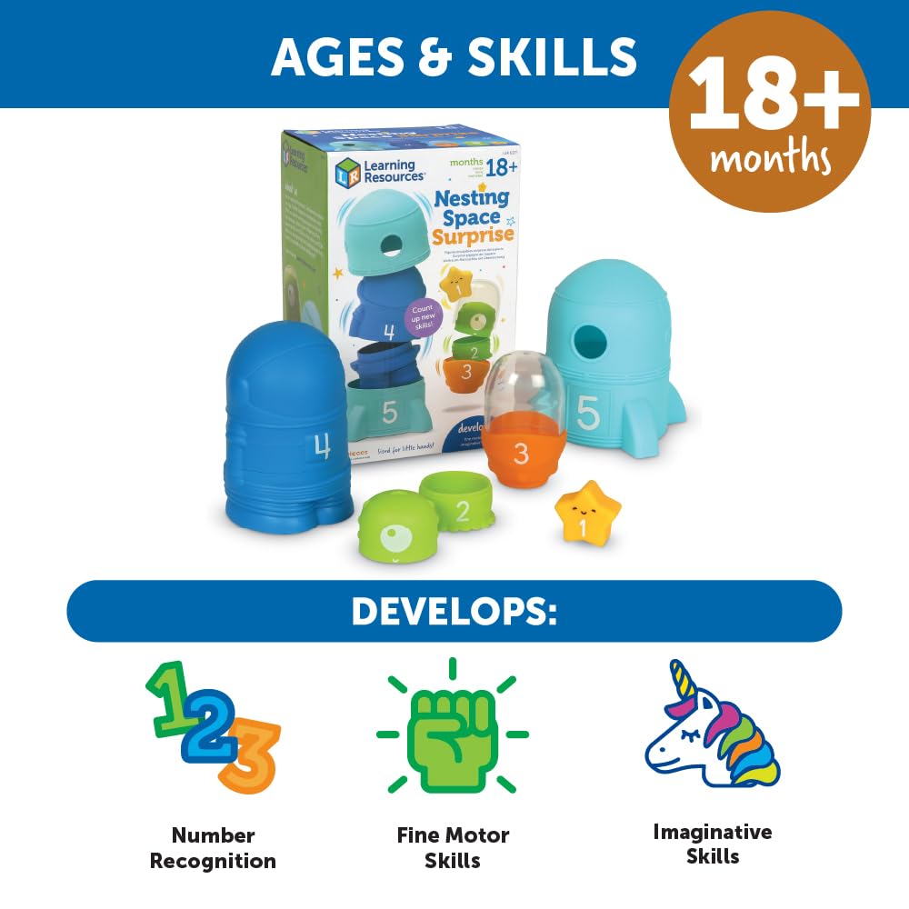 Foto 6 pulgar | Toy Learning Resources Nesting Space Surprise A Partir De 18 Meses - Venta Internacional.