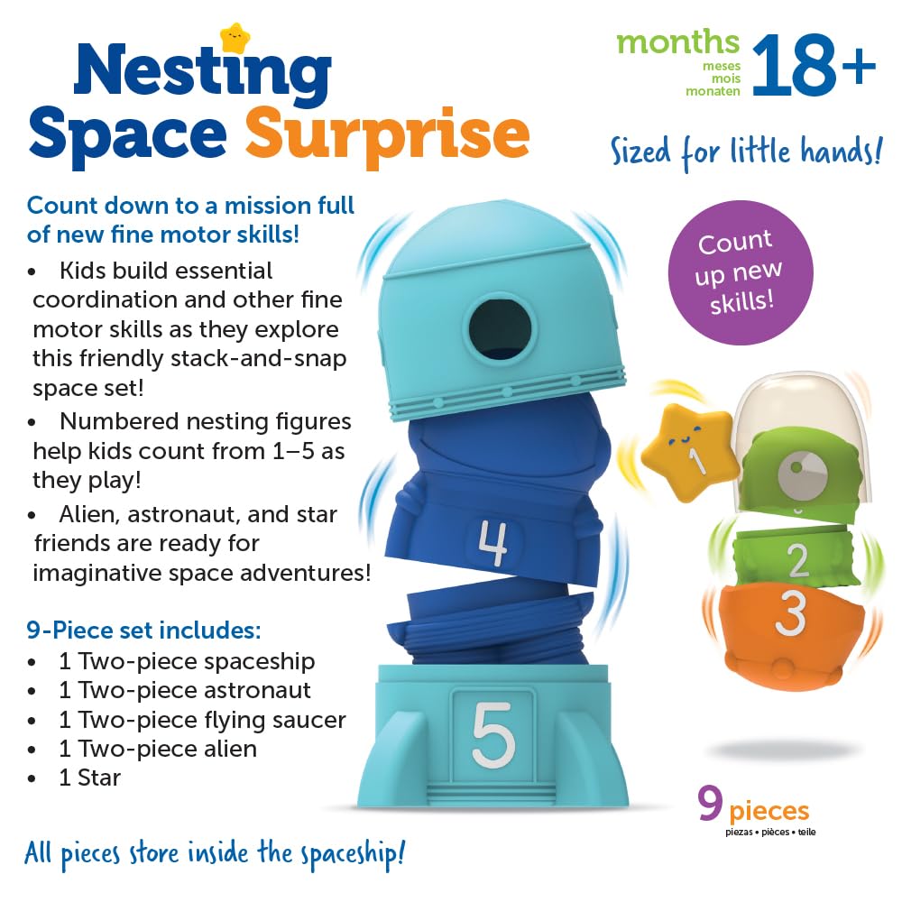 Foto 7 pulgar | Toy Learning Resources Nesting Space Surprise A Partir De 18 Meses - Venta Internacional.