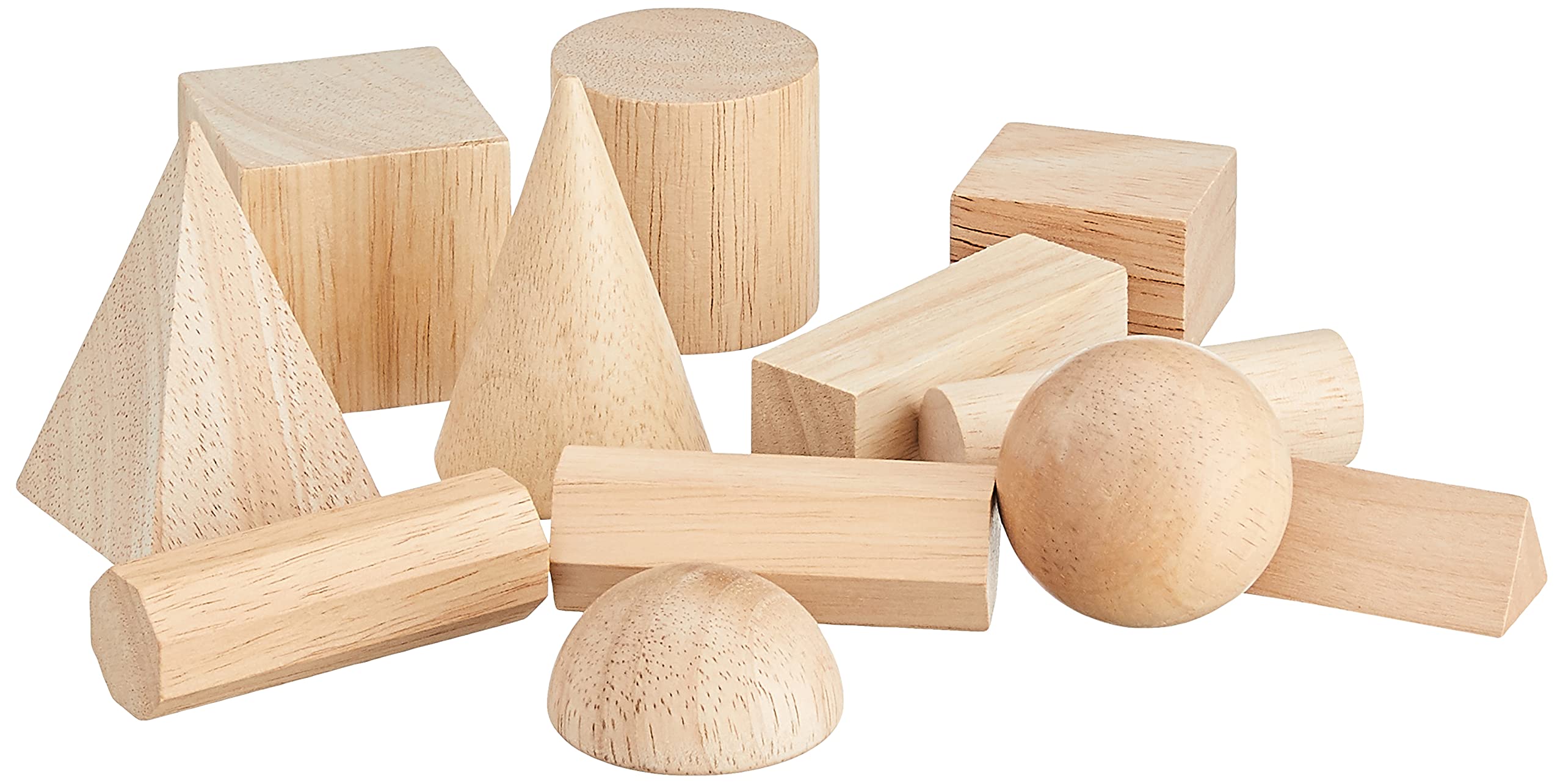 Foto 3 pulgar | Juego De 12 Formas De Madera De Geometric Solids Learning Resources - Venta Internacional.