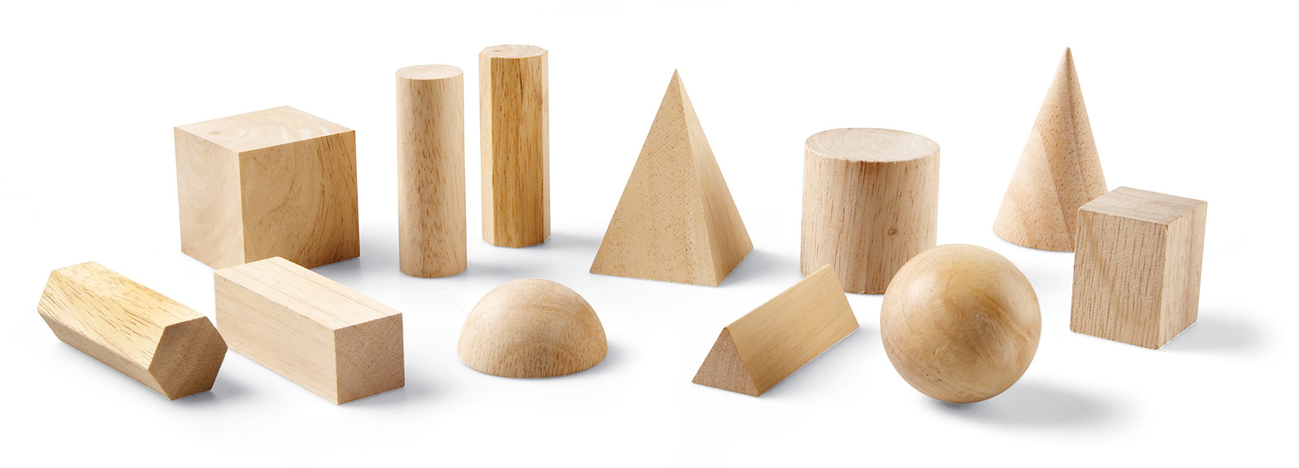 Foto 4 pulgar | Juego De 12 Formas De Madera De Geometric Solids Learning Resources - Venta Internacional.