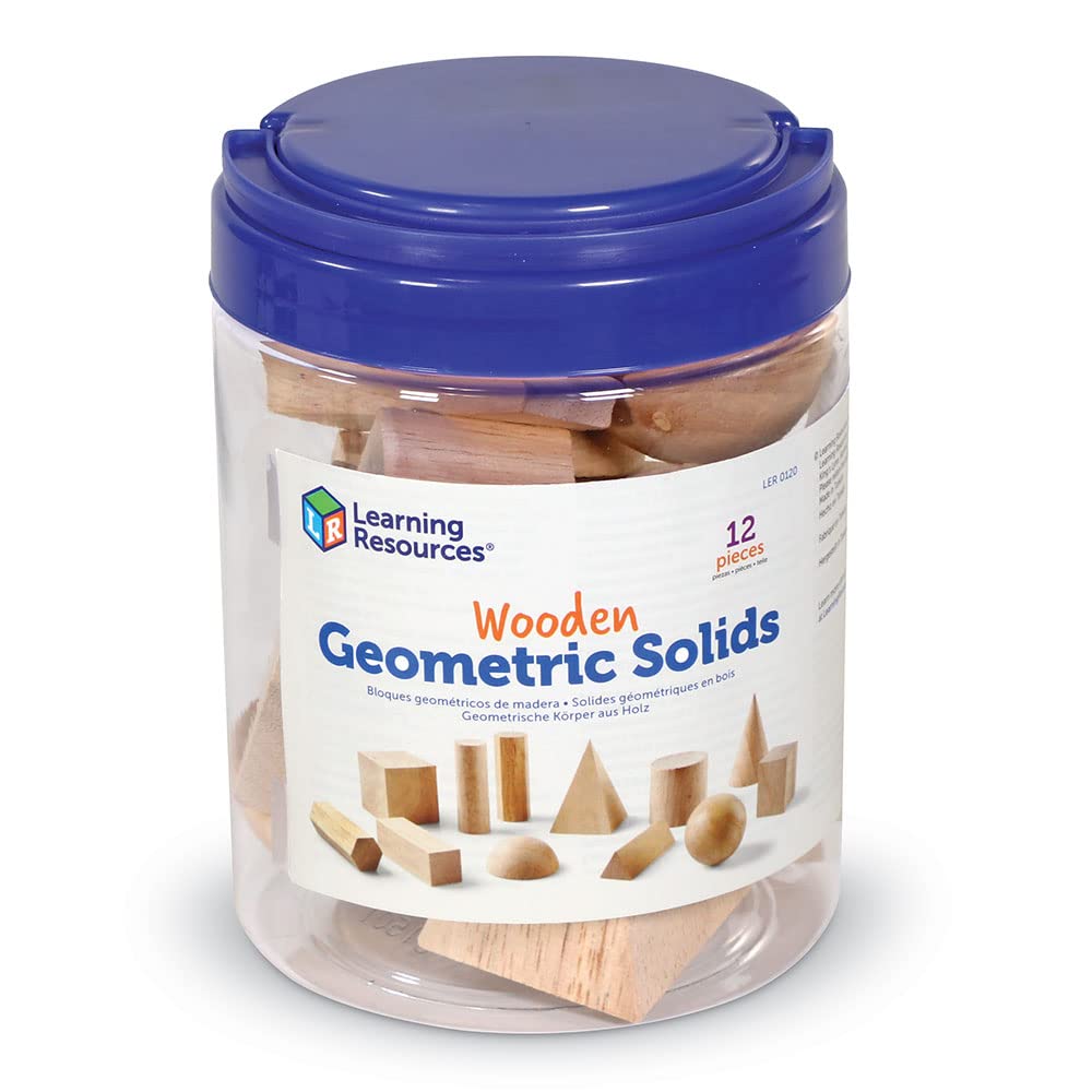 Foto 6 pulgar | Juego De 12 Formas De Madera De Geometric Solids Learning Resources - Venta Internacional.