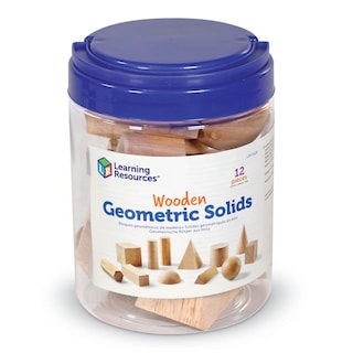 Foto 5 | Juego De 12 Formas De Madera De Geometric Solids Learning Resources - Venta Internacional.