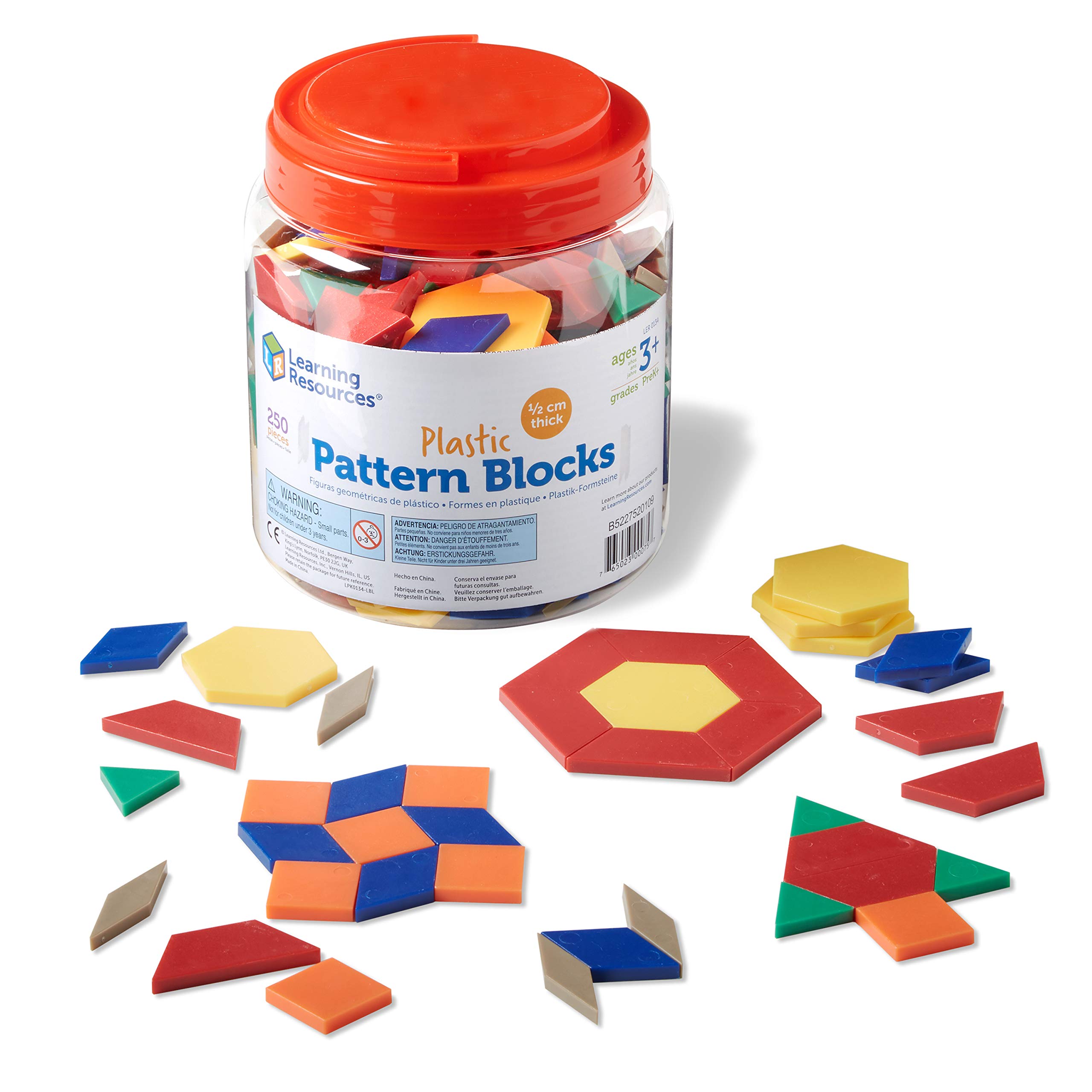 Juego De Bloques Con Patrones De Plástico Learning Resources, 250 Unidades - Venta Internacional.