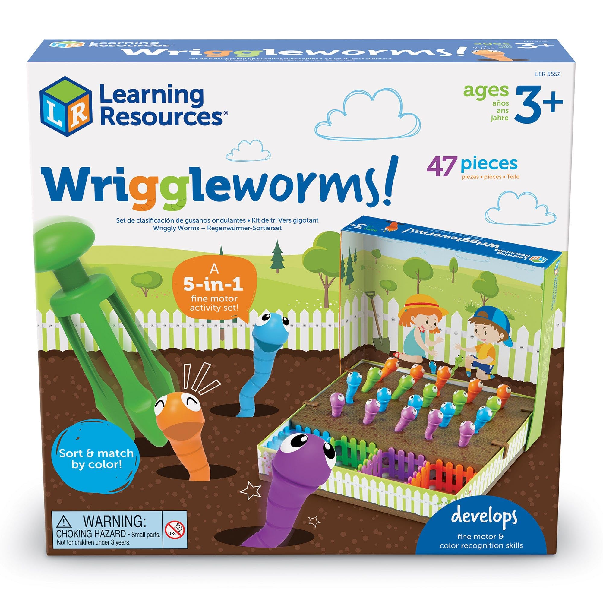 Foto 4 | Conjunto De Actividades Motoras Finas Recursos De Aprendizaje Wriggleworms - Venta Internacional.