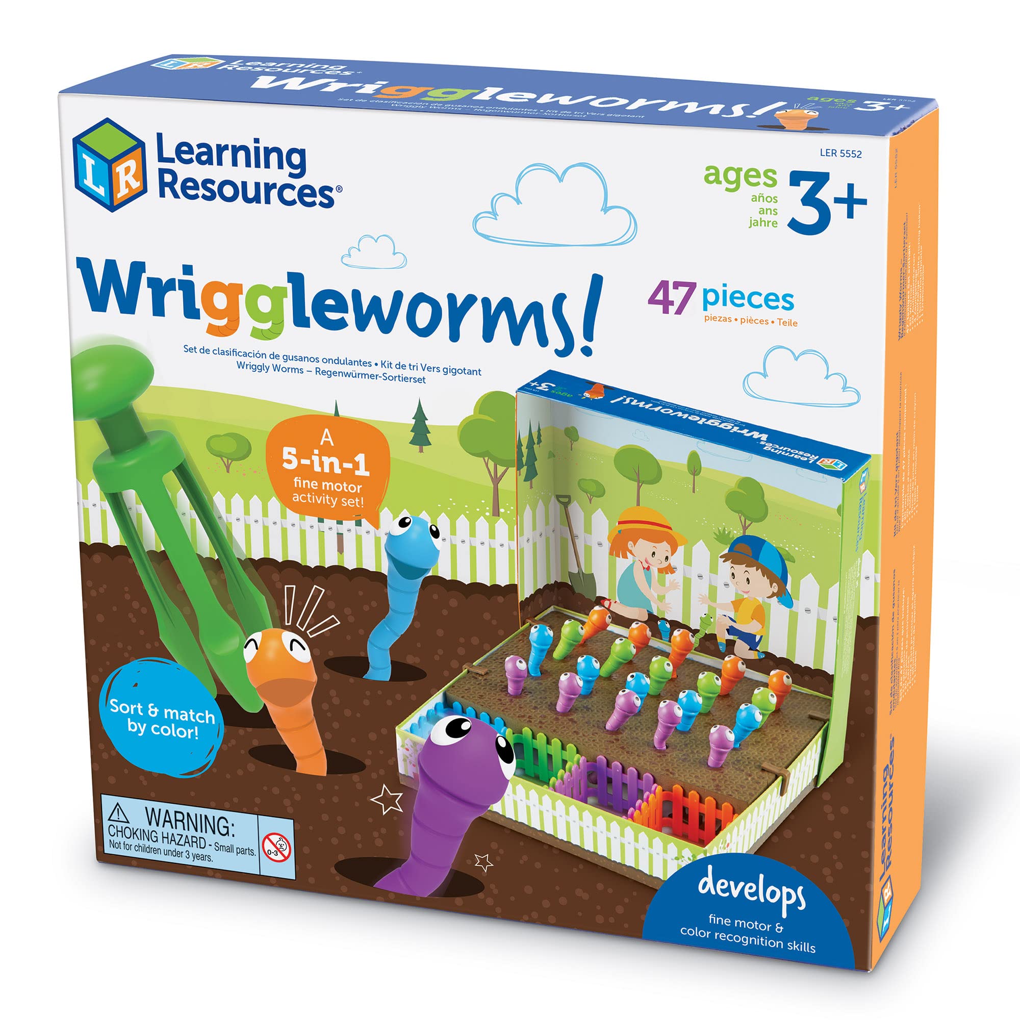 Foto 6 pulgar | Conjunto De Actividades Motoras Finas Recursos De Aprendizaje Wriggleworms - Venta Internacional.