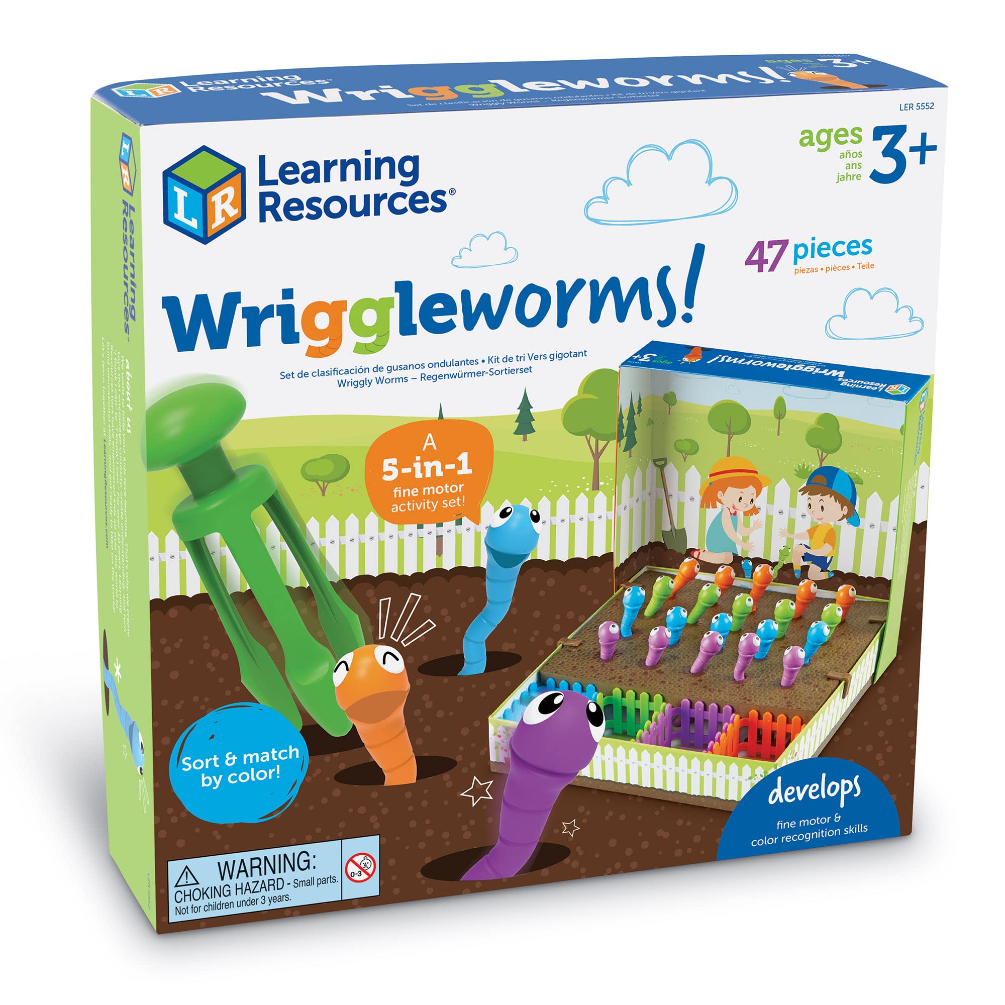 Foto 6 | Conjunto De Actividades Motoras Finas Recursos De Aprendizaje Wriggleworms - Venta Internacional.