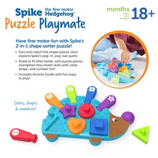 Foto 7 | Puzzle Playmate Learning Resources Spike Hedgehog, 11 Piezas, 18 M O Más - Venta Internacional.