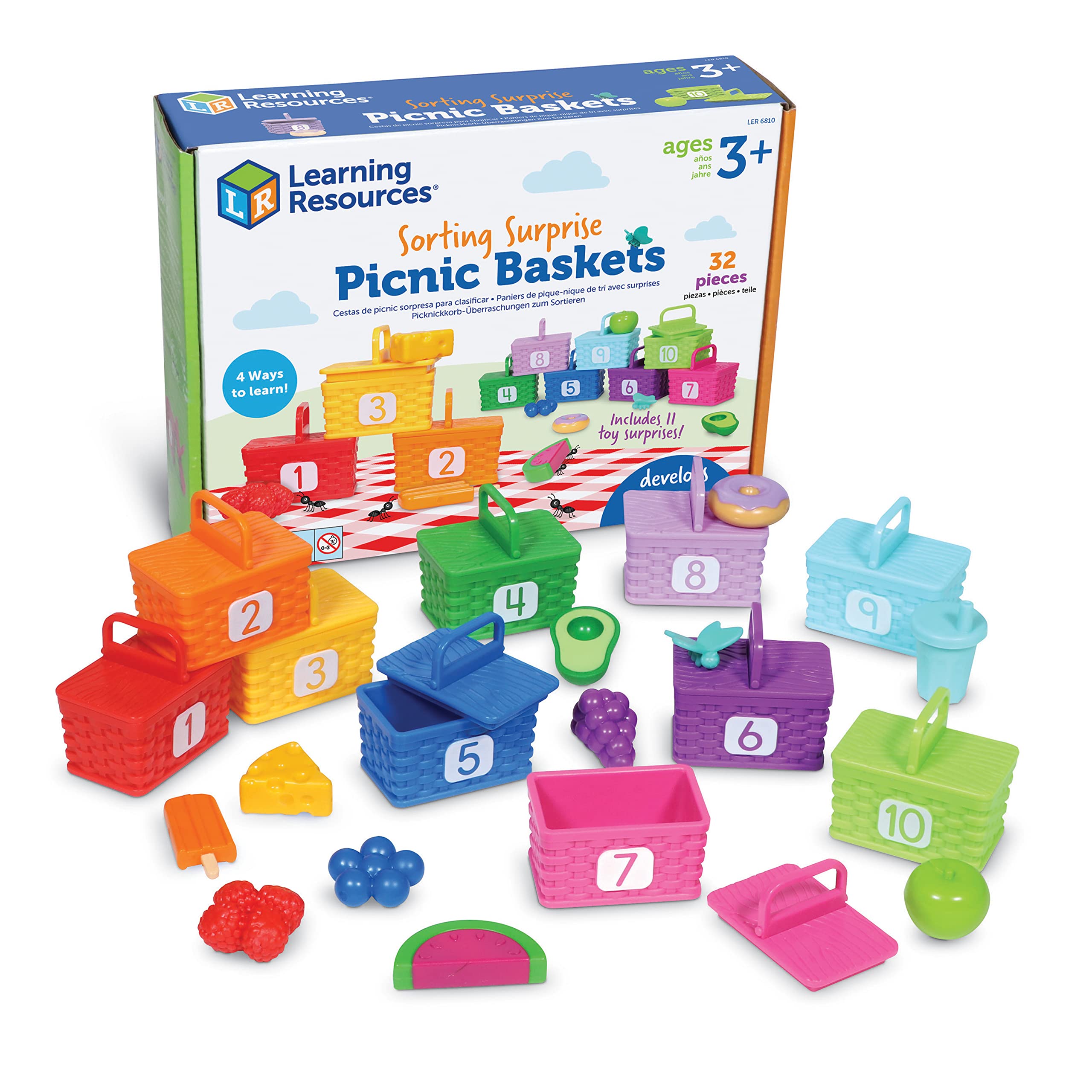 Toy Learning Resources Para Clasificar Cestas De Pícnic Sorpresa, Más De - Venta Internacional.
