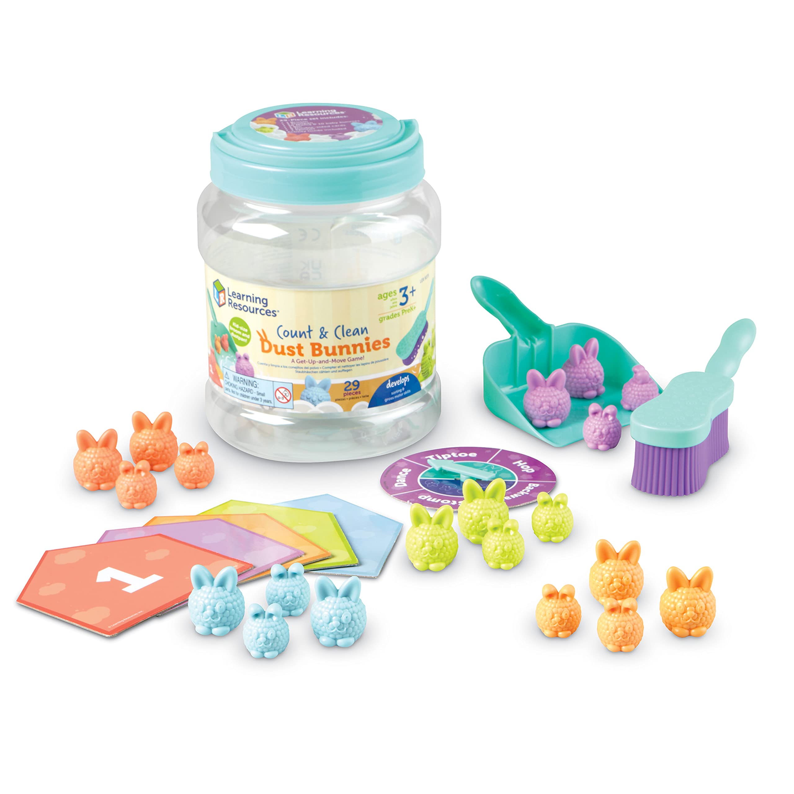Conejitos De Toy Learning Resources Para Contar Y Limpiar El Polvo, 29 Piezas - Venta Internacional.
